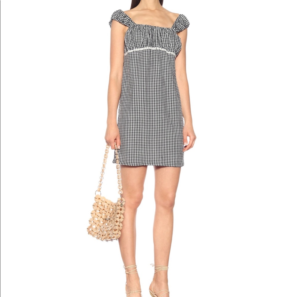 Solid and Striped Gingham Check Dress